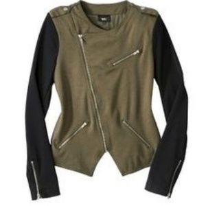 Moto Zipper Colorblock Jacket